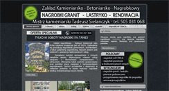 Desktop Screenshot of nagrobki-sielanczyk.pl